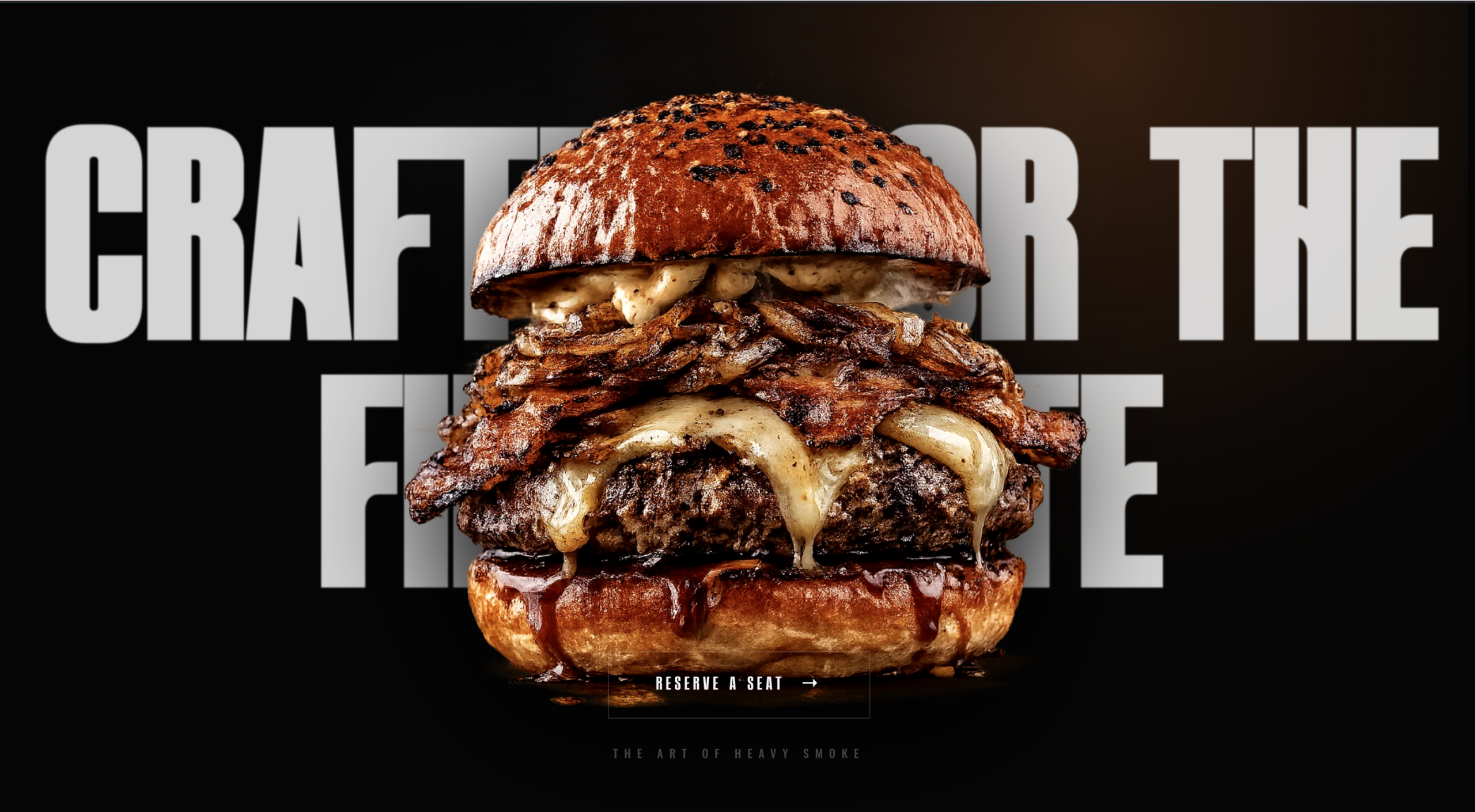 Interactive menu display on The Frog website